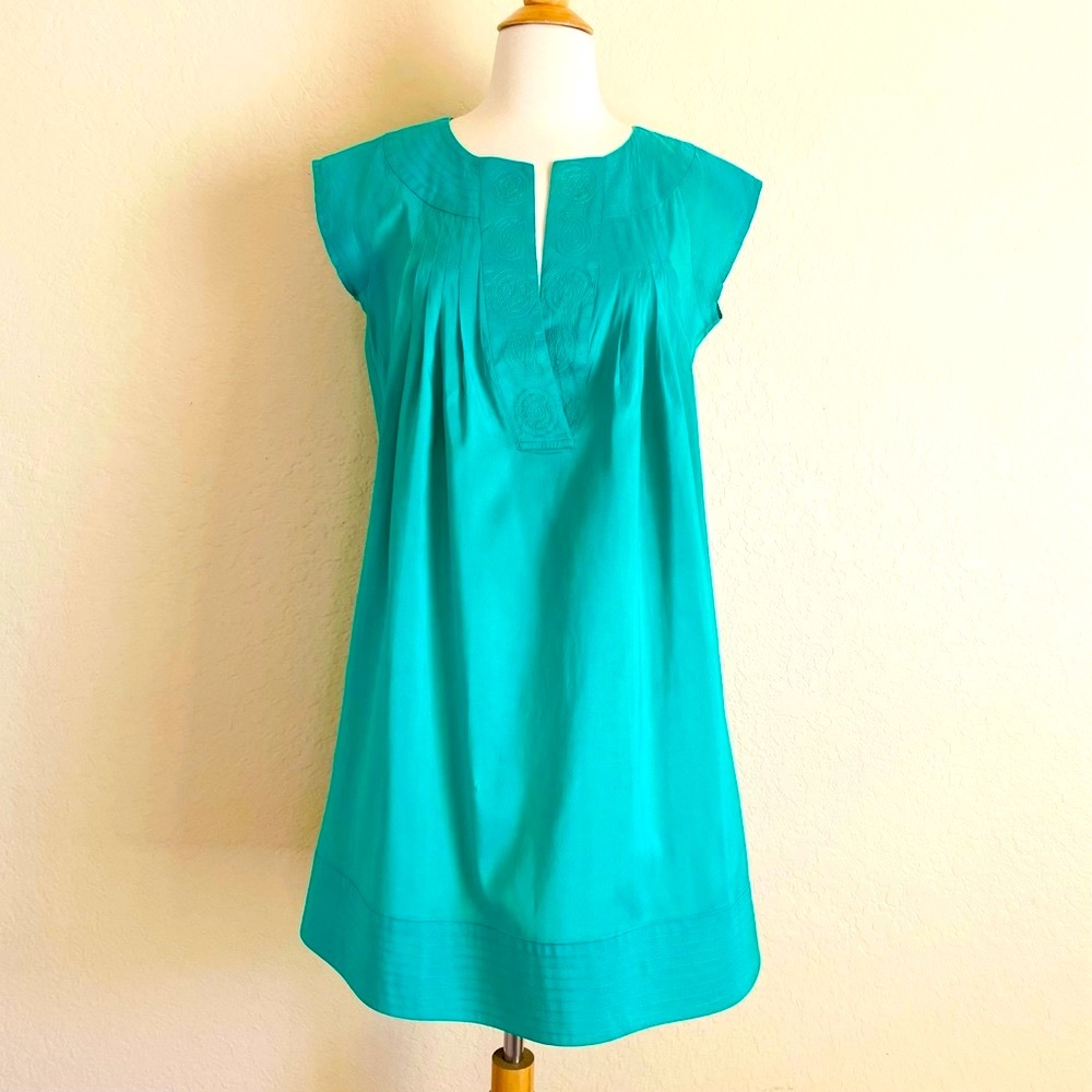 Calypso St. Barth Green Silk Tunic Dress